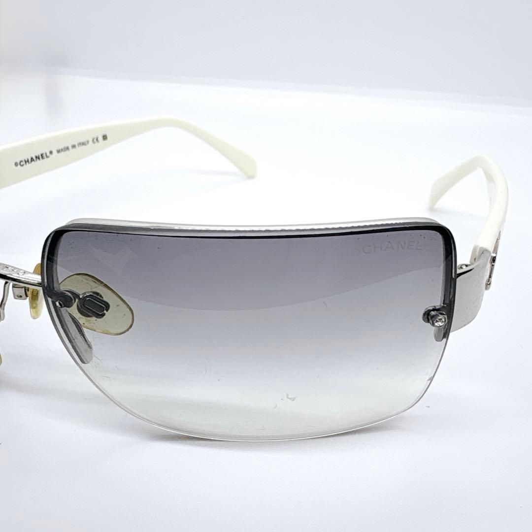 CHANELサングラス リムレス ココマーク CCロゴ 廃盤 ラインストーン