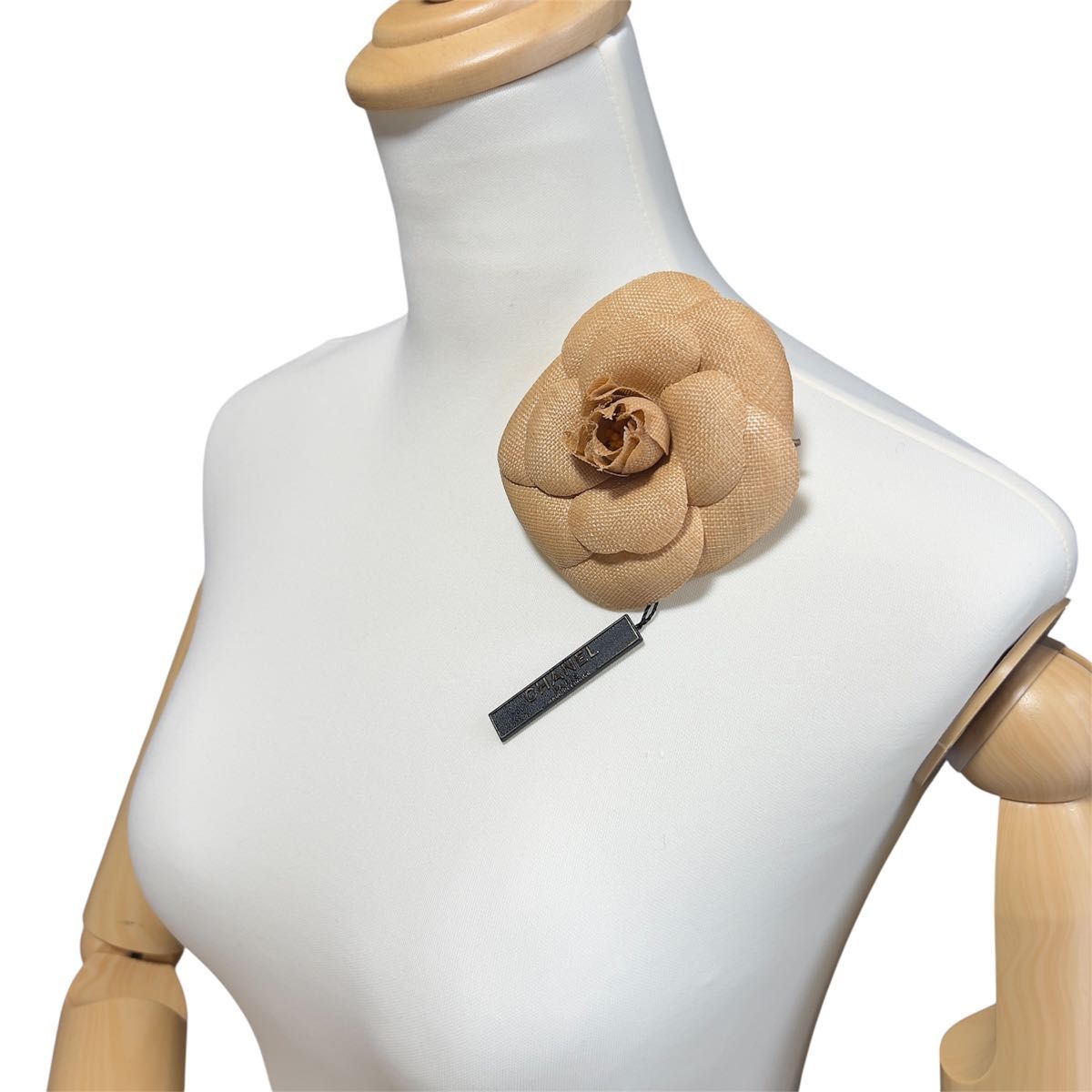 美品】CHANEL シャネル カメリア コサージュ ブローチ 箱付き フランス