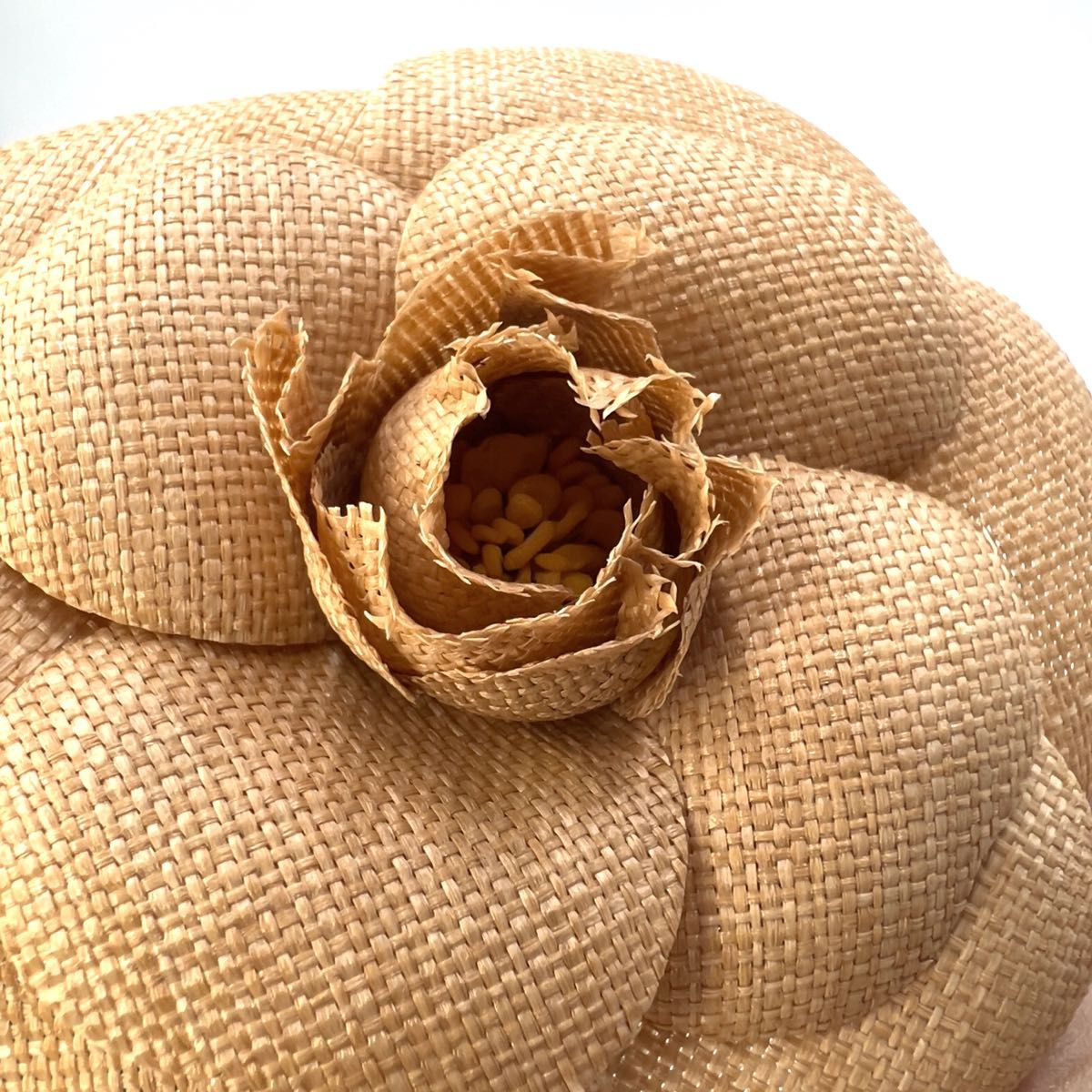 美品】CHANEL シャネル カメリア コサージュ ブローチ 箱付き フランス