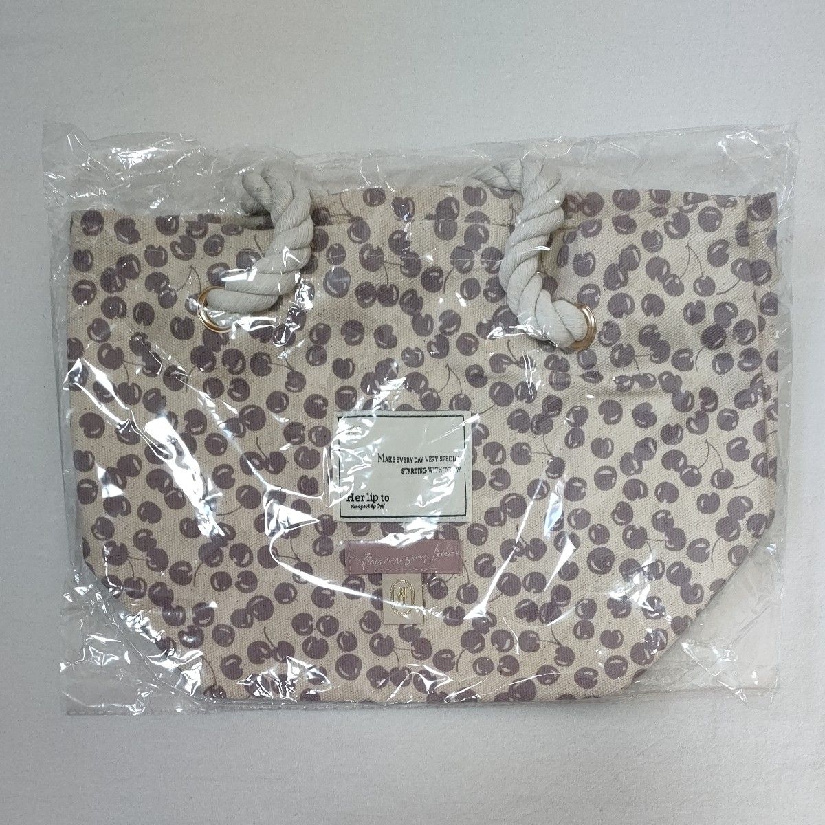 herlipto Cherry Tote Bag pale mauve｜Yahoo!フリマ（旧PayPayフリマ）