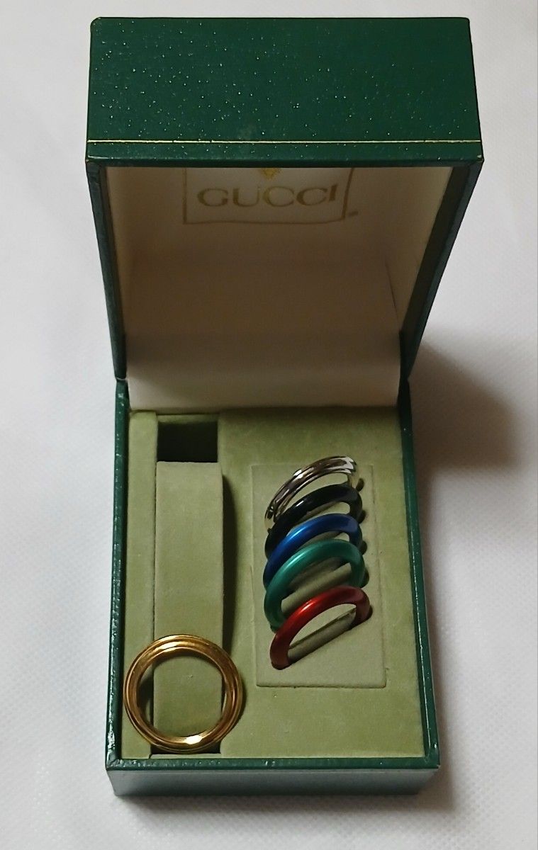 正規品超美品/GUCCIチェンジベゼルレディース腕時計【箱付き】電池交換