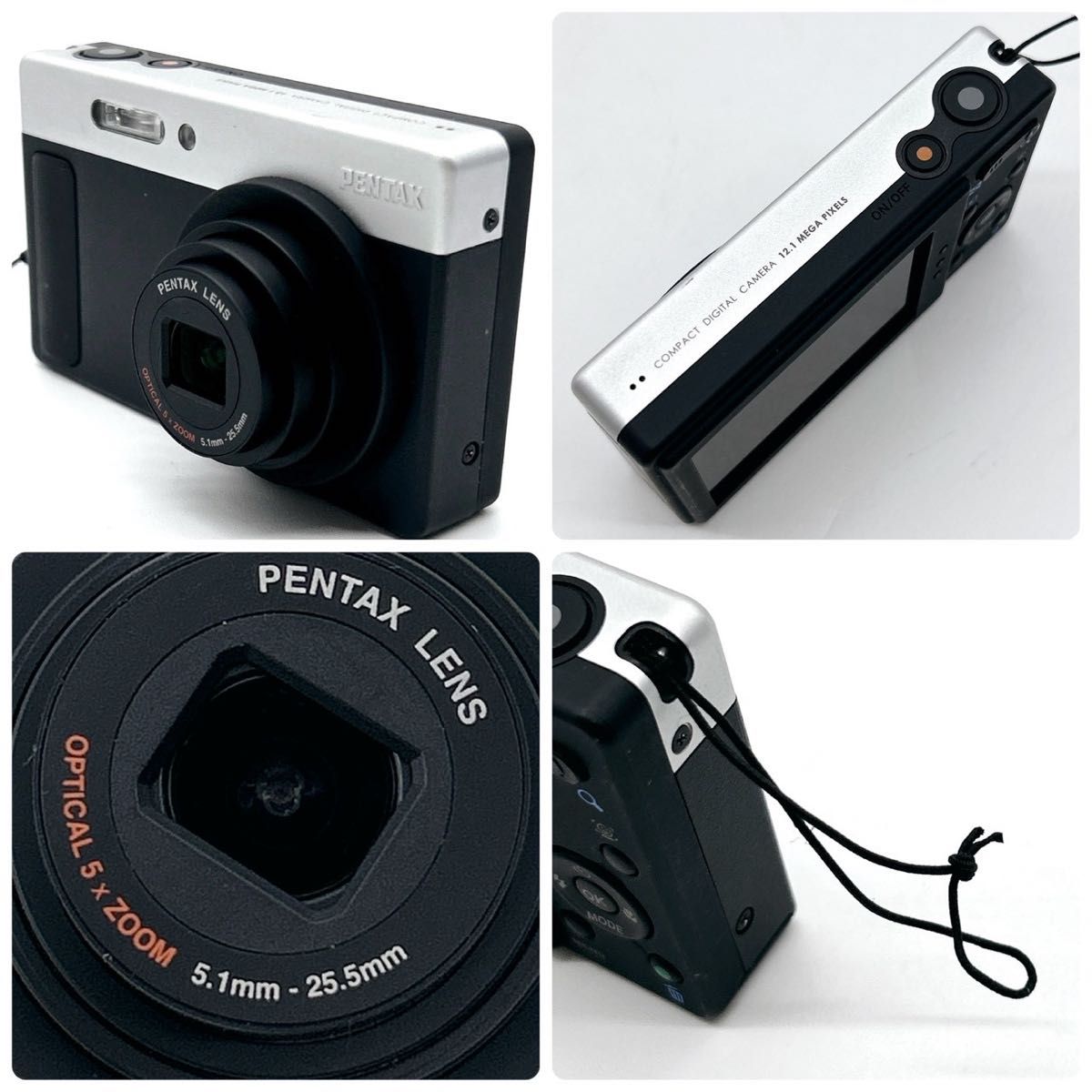 可愛いすぎるデジカメ】PENTAX optio H90 ブラック×シルバー