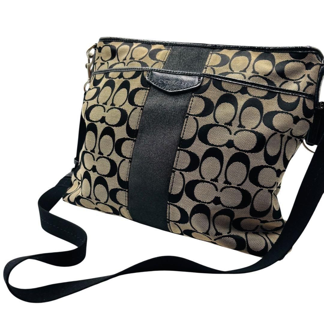 COACH コーチ シグネチャー ショルダーバッグ F28502 キャンバス