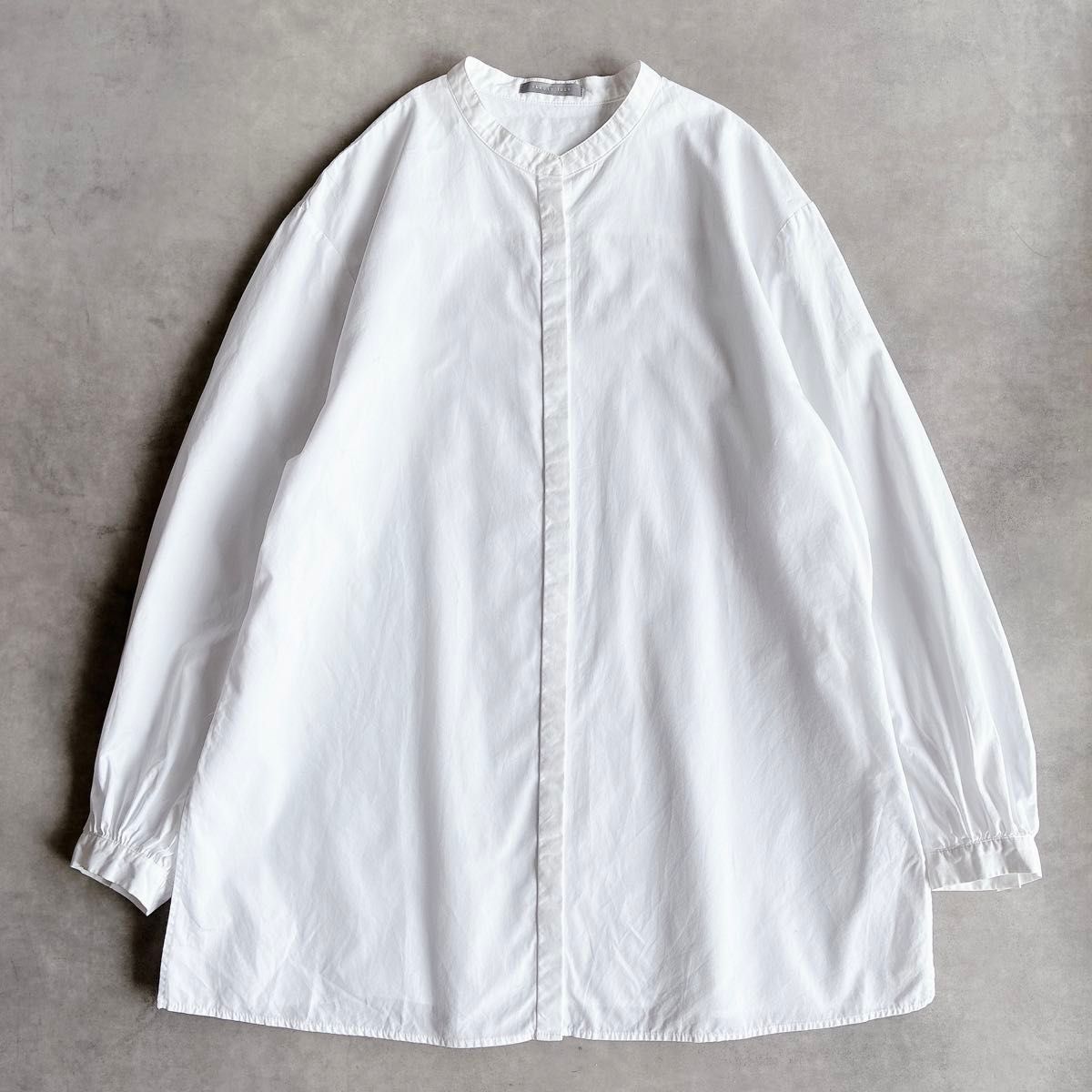 セオリーリュクス ギャザースリーブブラウス 白 38 YANA W バンド