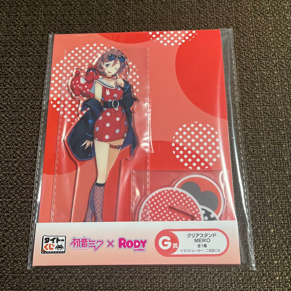 タイトーくじ 初音ミク×RODY G賞 アクスタ MEIKO K賞クリアファイル