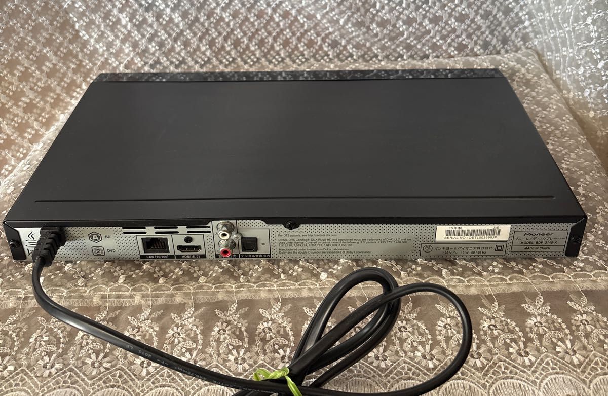 Pioneer パイオニア ブルーレイプレーヤー BDP-3140-K 動作確認済