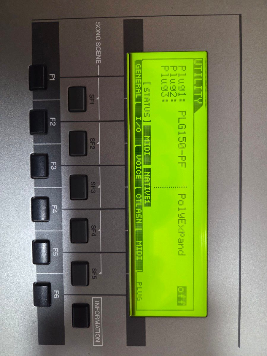 希少】YAMAHA MOTIF 7 超希少プラグインボード PLG150-PF 搭載 純正紙