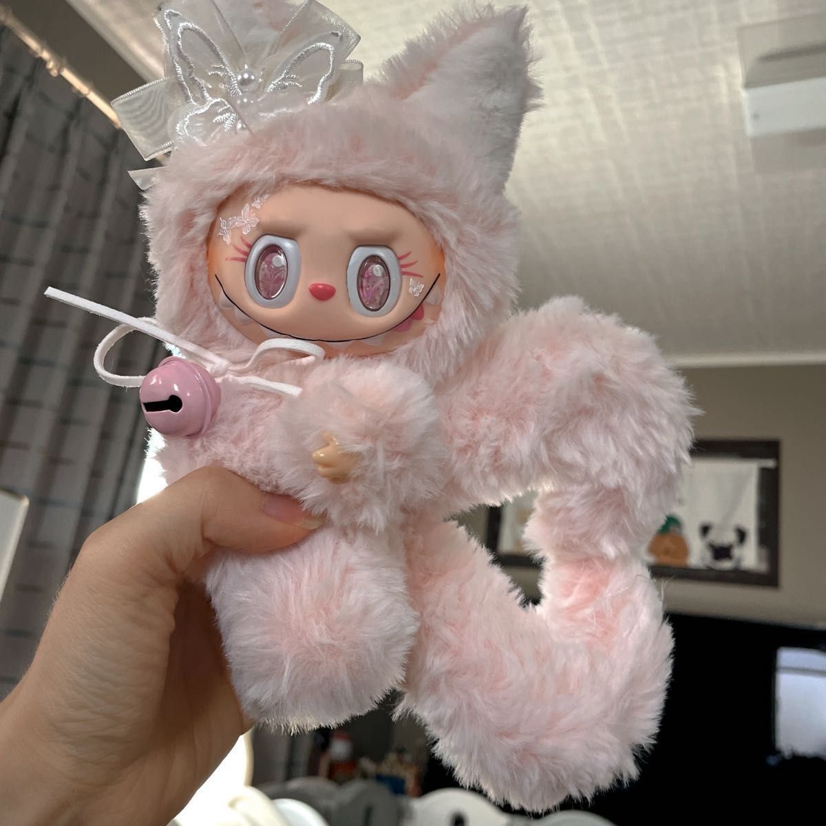 1点のみ)ラブブ LABUBU ぬいぐるみ キーホルダー ZIMOMO ふわふわ