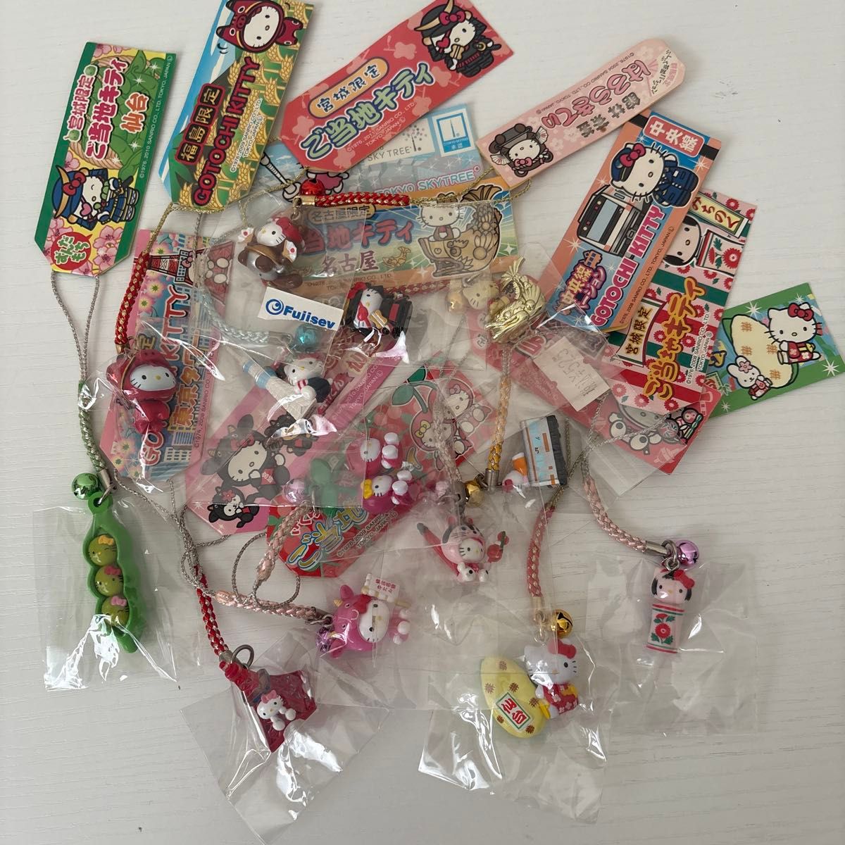 ご当地 キティ 根付け 13点セット ストラップ まとめ売り 当時物