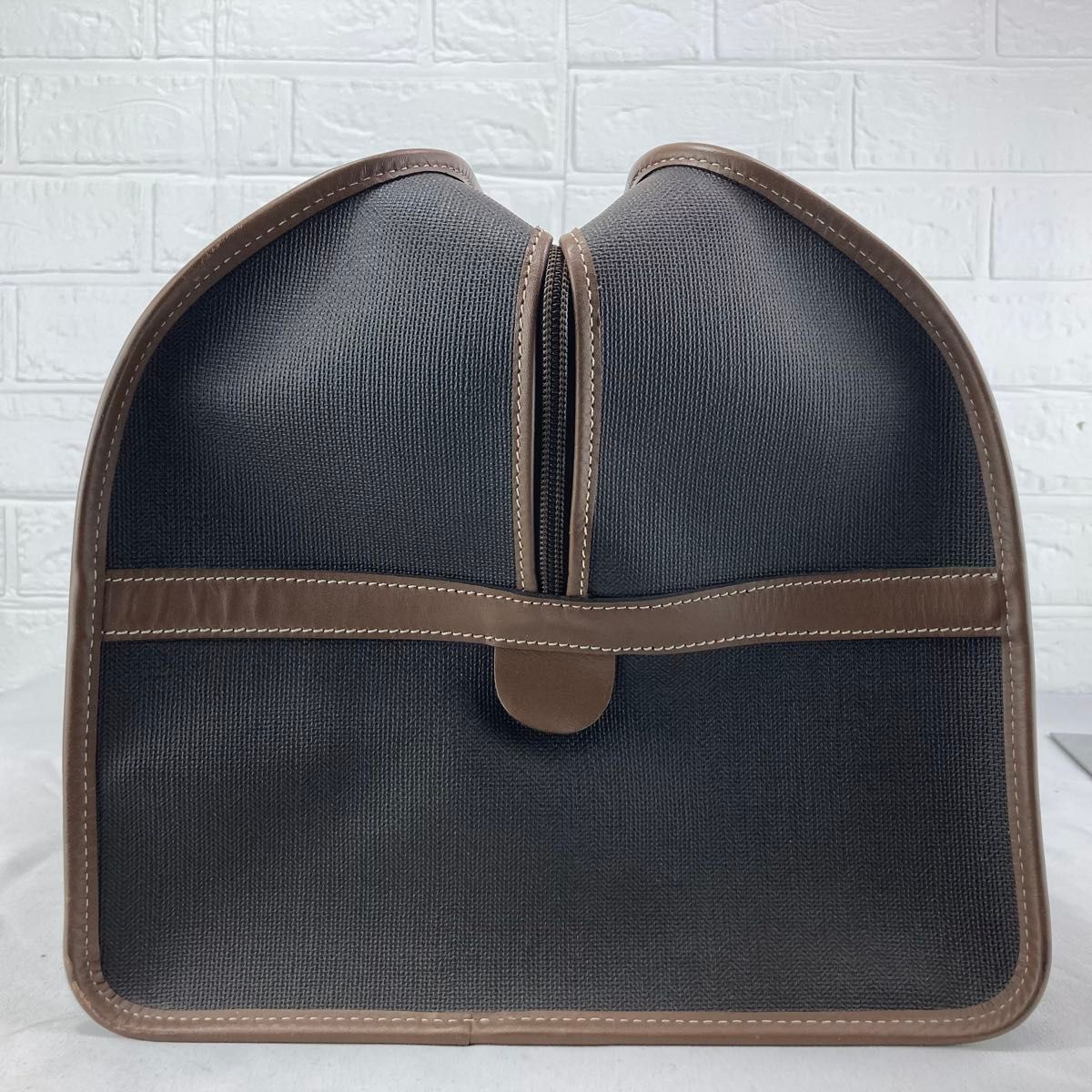 美品】Dunhill ダンヒル ボストンバッグ 旅行バッグ ダークグレー PVC