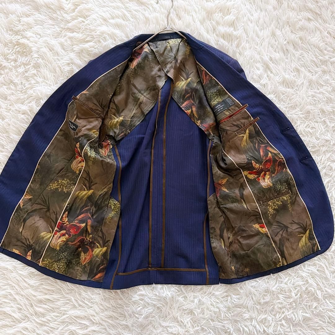 ポールスミス イタリア生地 花柄 総柄 フラワー セットアップスーツ M