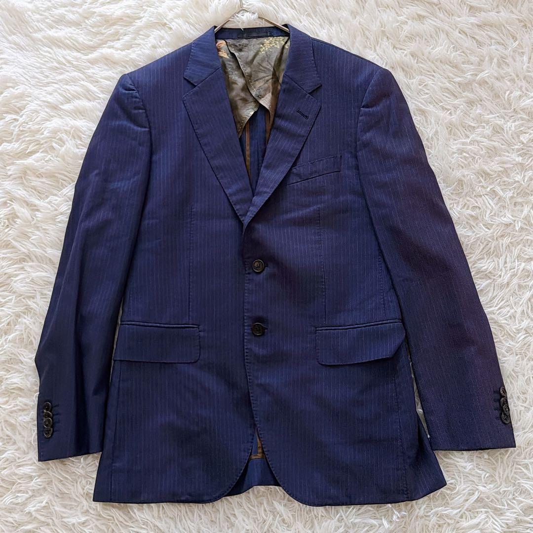 ポールスミス イタリア生地 花柄 総柄 フラワー セットアップスーツ M