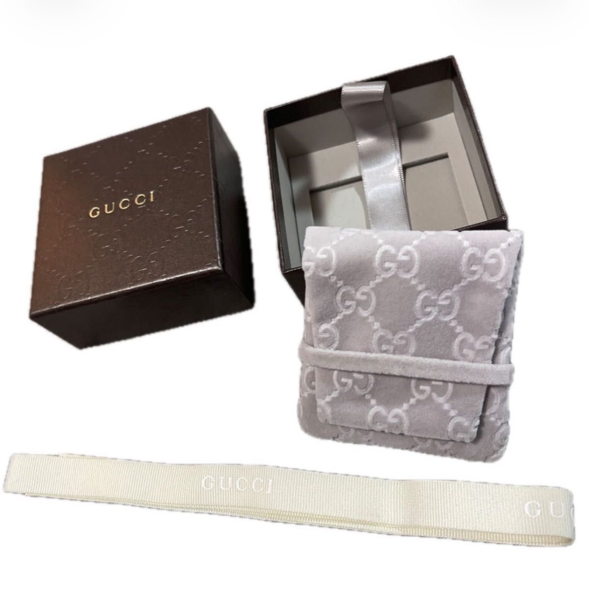 GUCCI グッチ アクセサリー用 空箱 保存袋 リボン 3点セット｜Yahoo