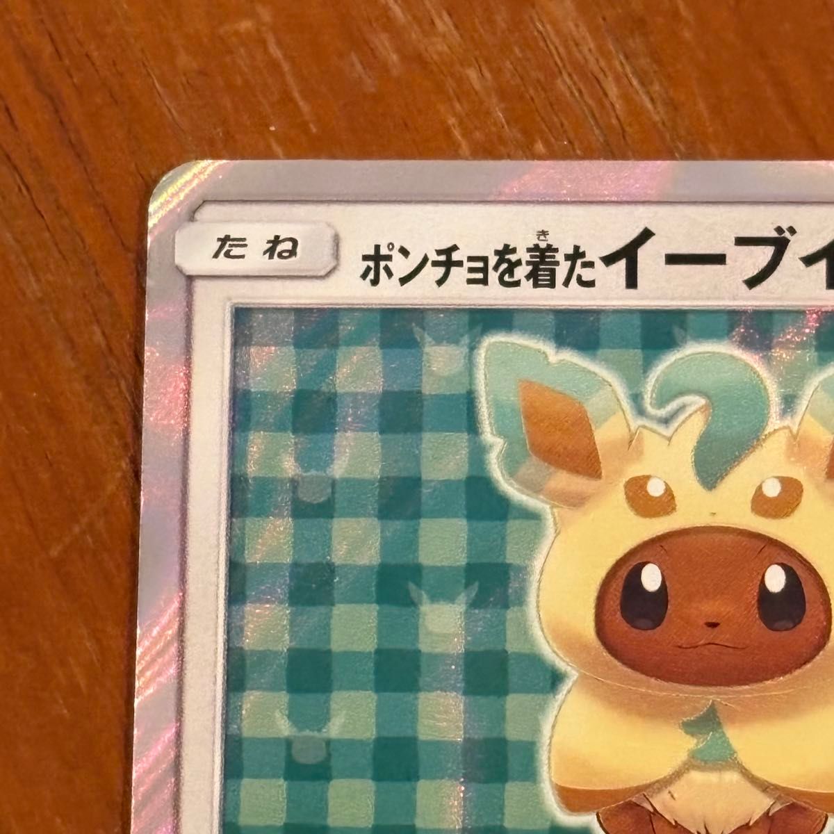 ポンチョを着たイーブイ リーフィア プロモ SM-P ポケモンカードゲーム