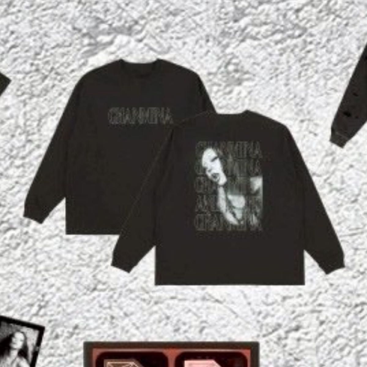 ちゃんみな ちゃんみなグッズ ロングスリーブTシャツ ロンT 黒 Tシャツ