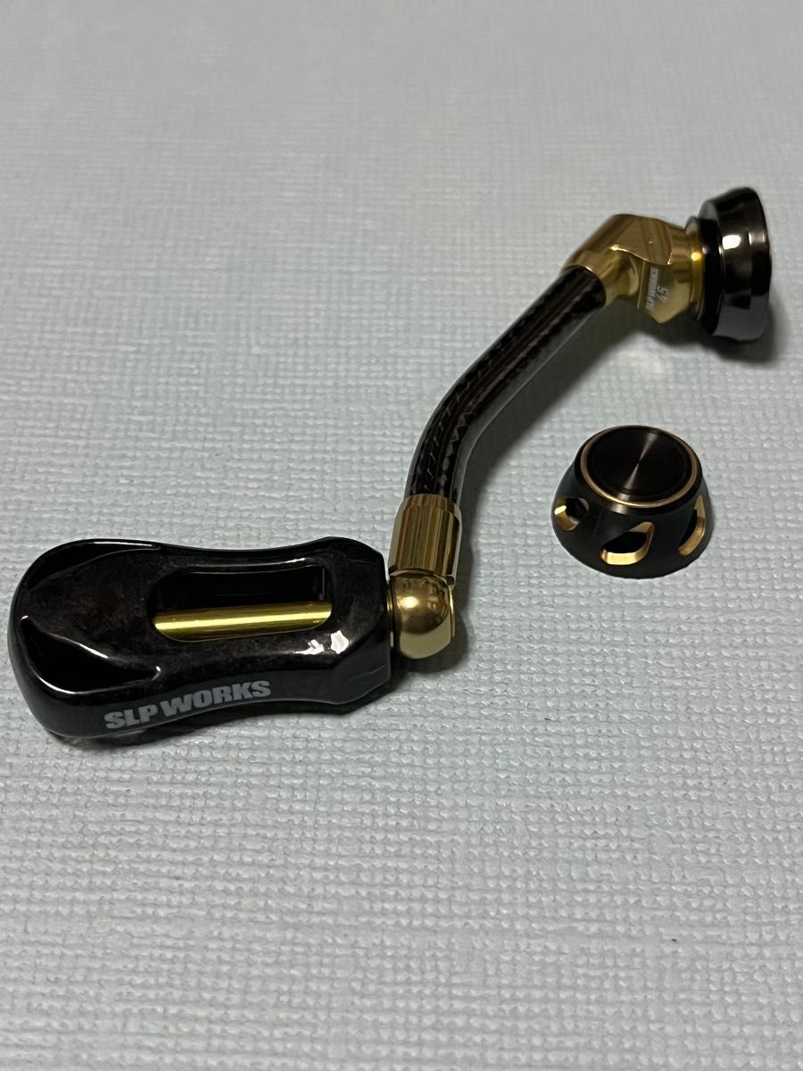 実釣未使用品 カーボンライトハンドル 45㎜&ザイオンノブ&ハンドル