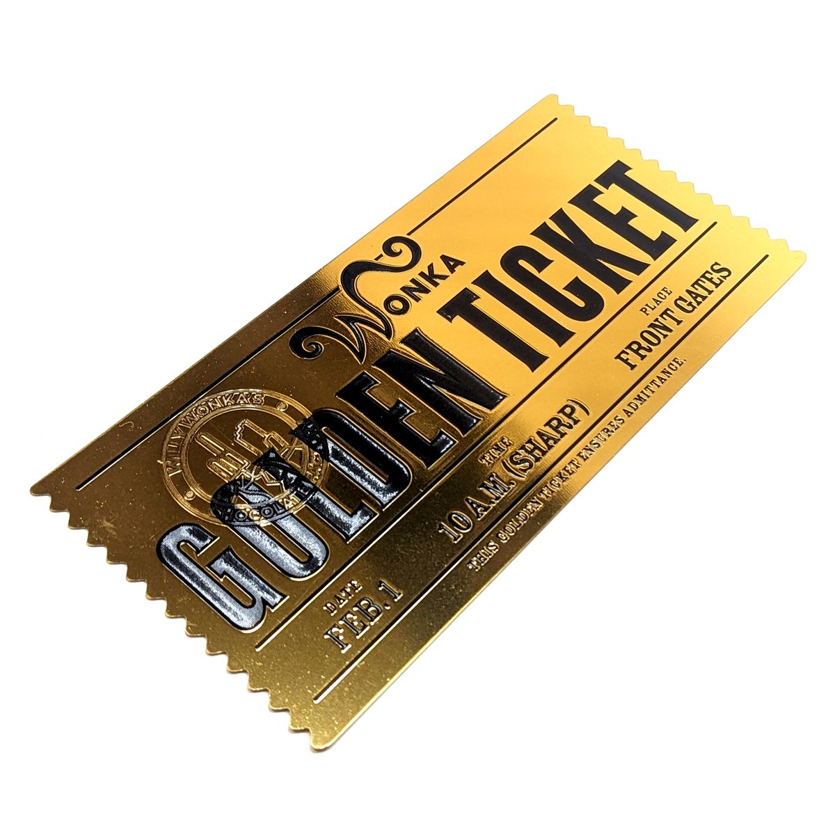 チャーリーとチョコレート工場 ゴールデンチケット 1枚 映画 WONKA