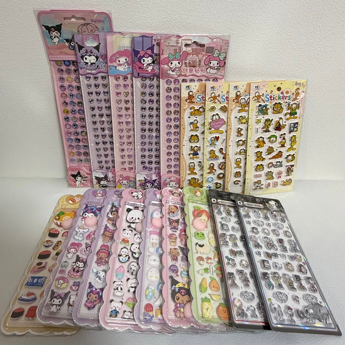 サンリオキャラクターズ ボンボンドロップシール まとめ売り18点セット