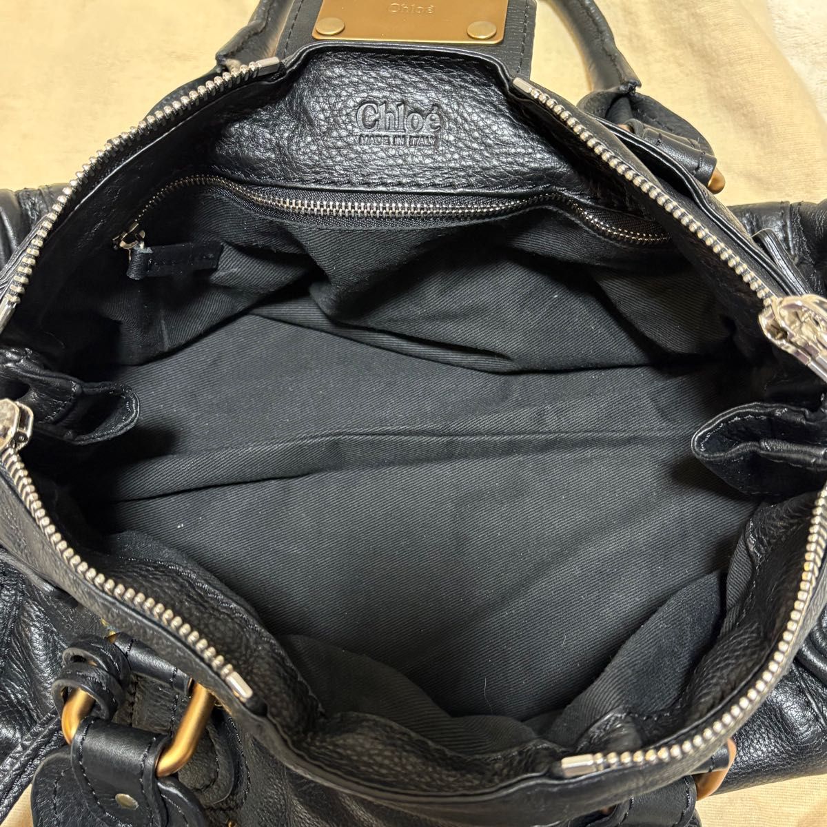 極美品/希少 Chloe クロエ パディントン ハンドバッグ ブラック 初期