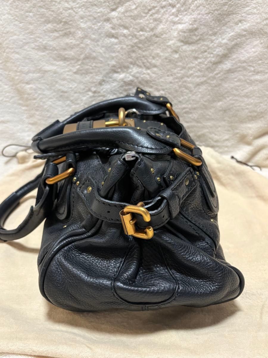 極美品/希少 Chloe クロエ パディントン ハンドバッグ ブラック 初期