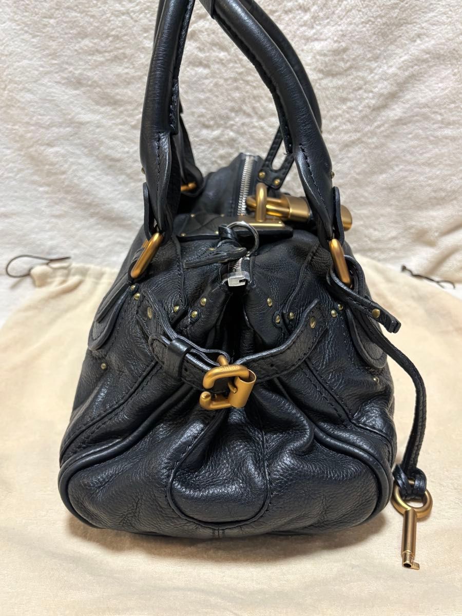 極美品/希少 Chloe クロエ パディントン ハンドバッグ ブラック 初期