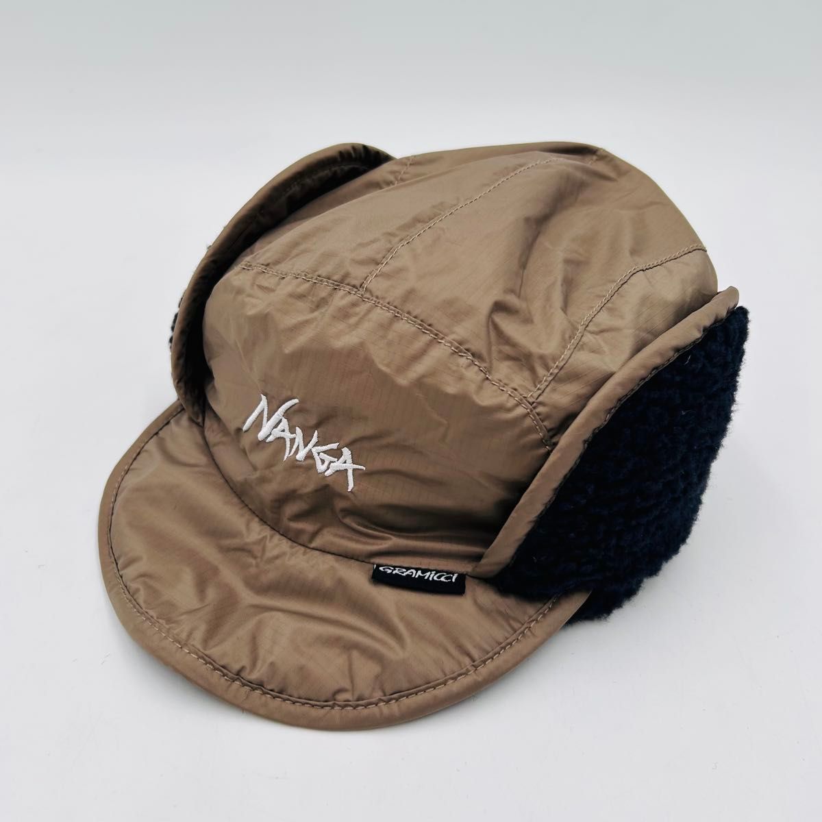 未使用】GRAMICCI×NANGA オーロラボアフリースキャップ ベージュ