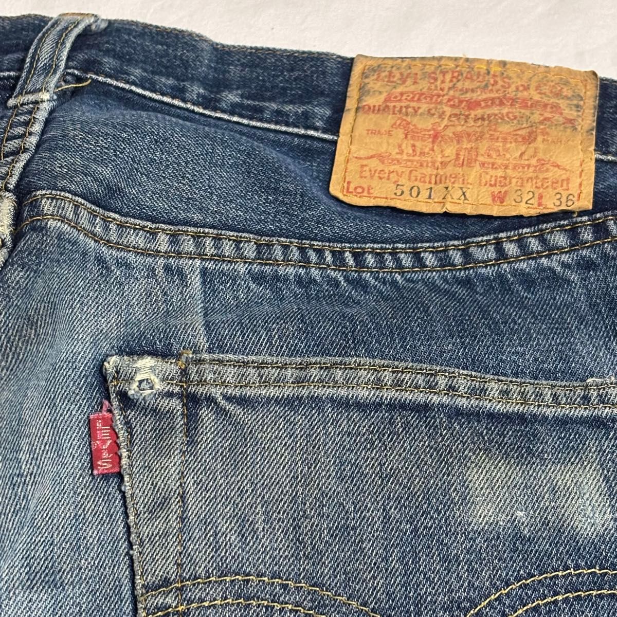 LEVI'S 501XX デニムパンツ W32 L36 90s USA製 BIGE バレンシア工場