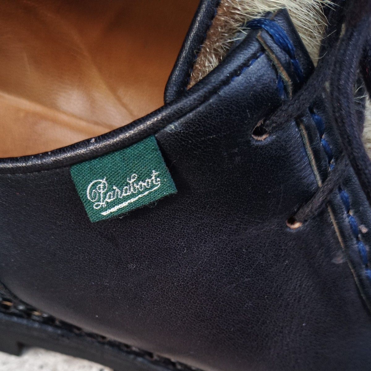 パラブーツ ミカエル アザラシ アローズ別注 41 5 濃紺 美品｜Yahoo
