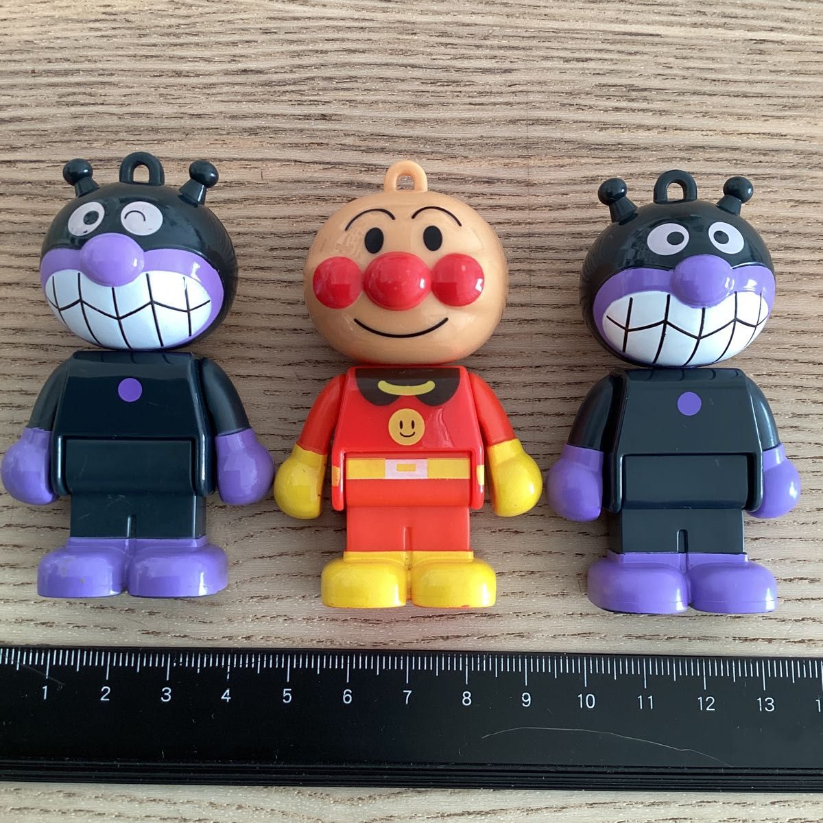 used】 アンパンマン ブロックラボ 人形 バイキンマン ブロック