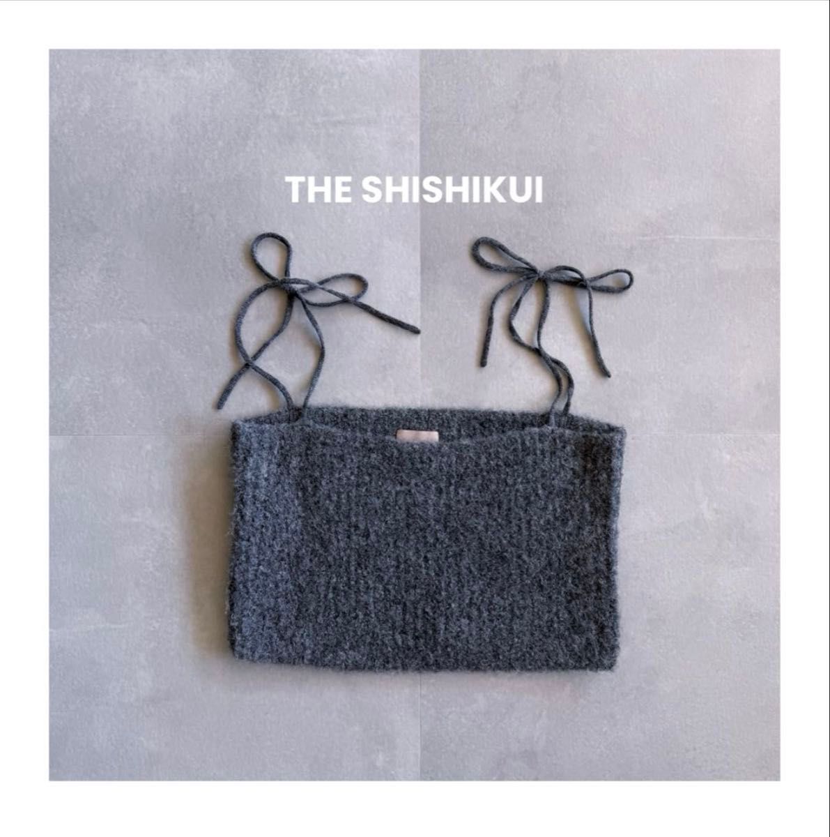 美品】SHISHIKUI CAMI NKIT Short / gray シシクイ キャミソール