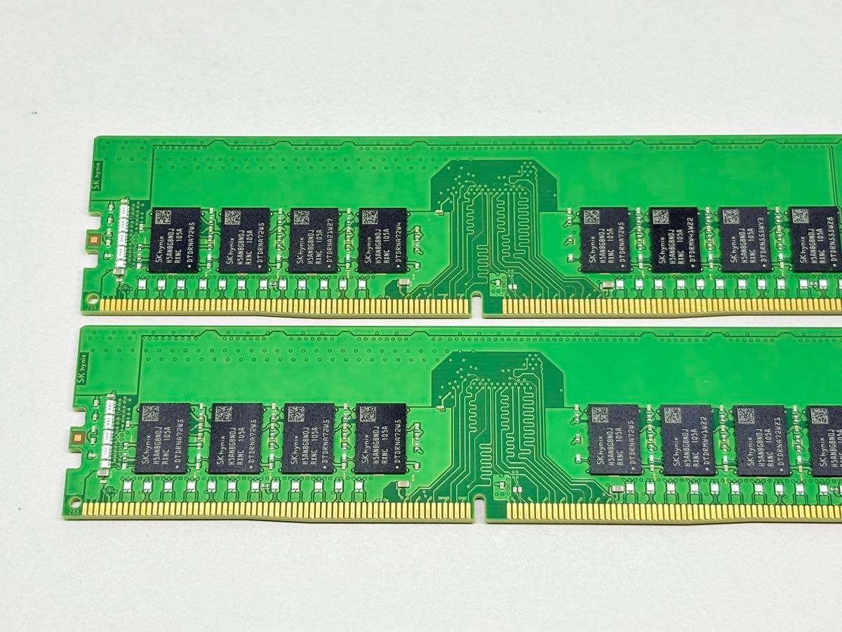 SKHYNIX DDR4 3200 ECC Unbuffered 16GBx2枚(計32GB) HMA82GU7DJR8N-XN