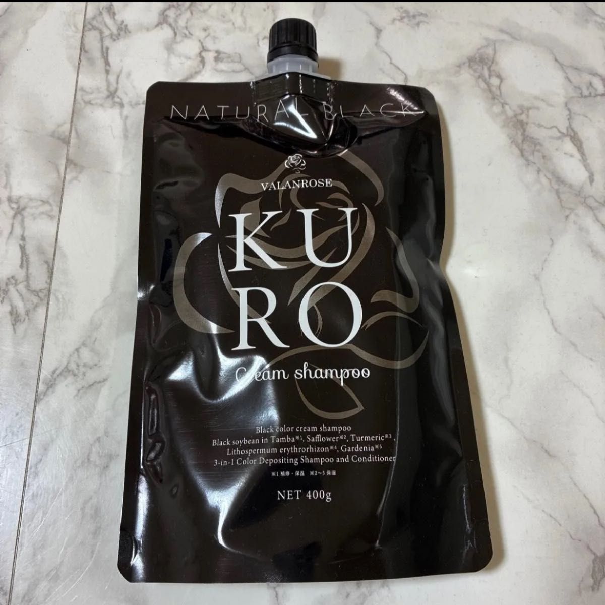 KUROクリームシャンプー ナチュラルブラック VALANROSE｜Yahoo!フリマ