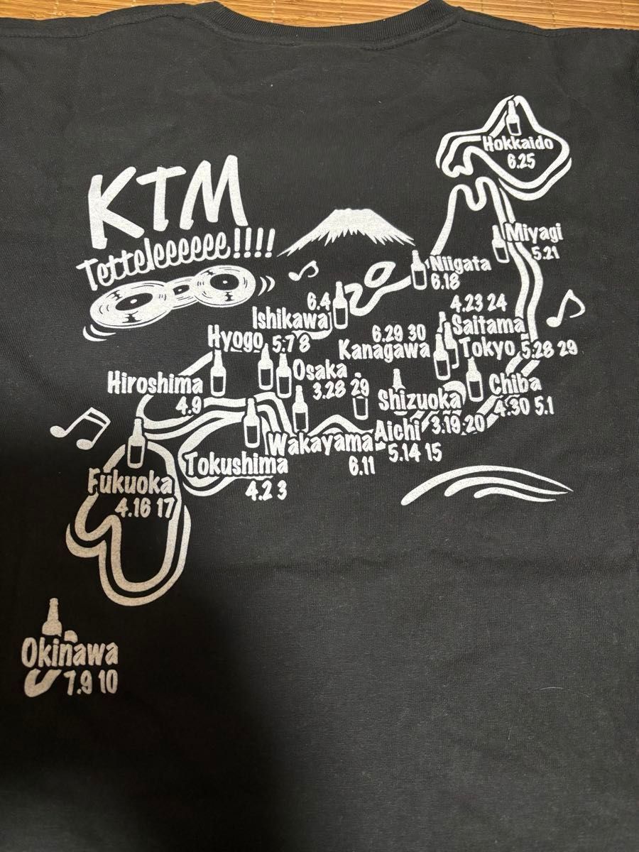KTM PARTY ケツメイシ Lサイズ ブラック 半袖 ケツTシャツ TOUR 2011