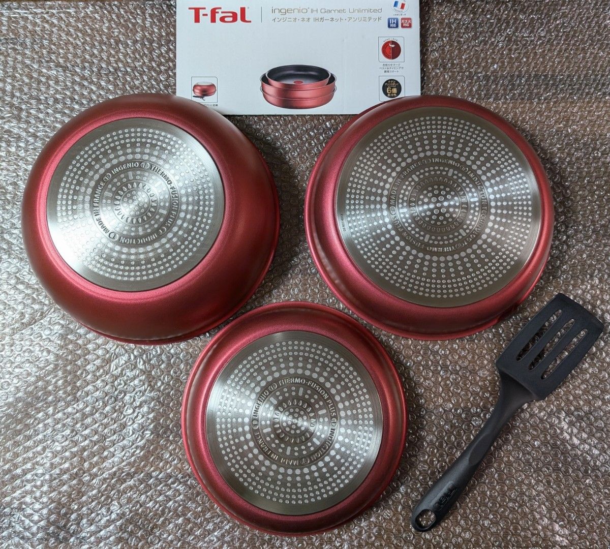 新品 ティファール アンリミテッド22cm 26cm ウォックパン ターナー