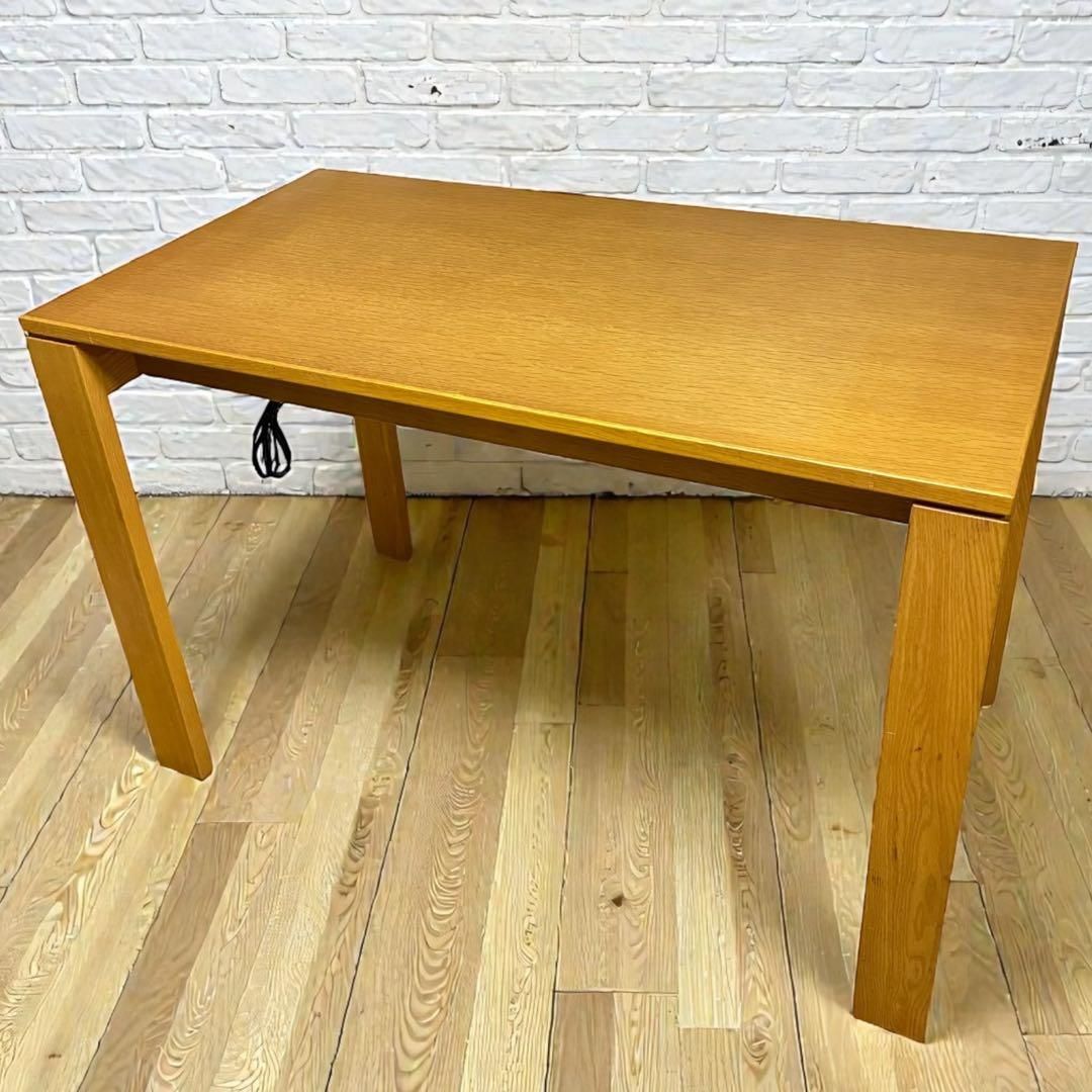 美品カリモク パーソナルデスク SS3938MS オーク材 学習机 コンセント