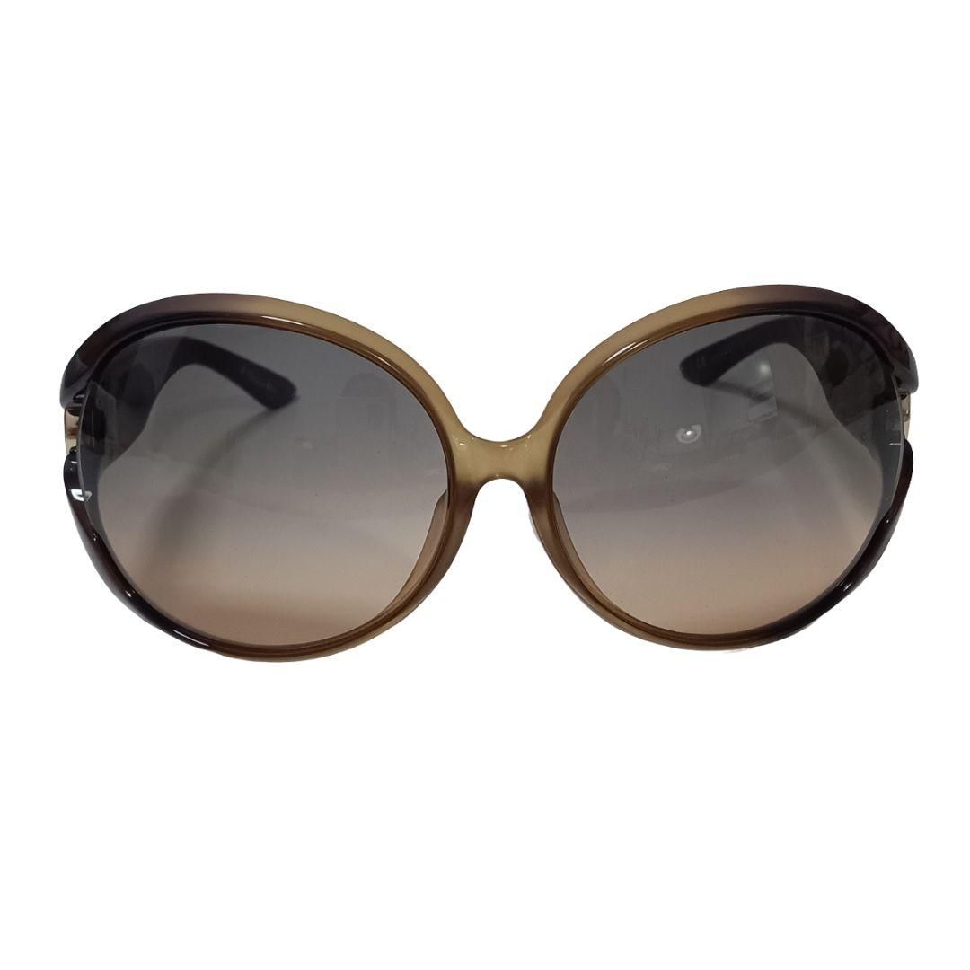 クリスチャンディオール サングラス ブラウン ゴールド Dロゴ