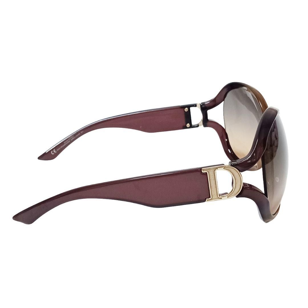 クリスチャンディオール サングラス ブラウン ゴールド Dロゴ