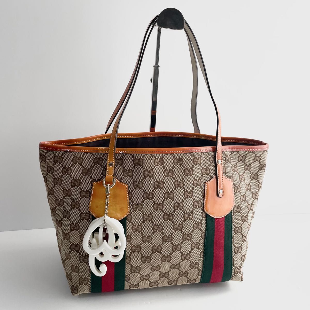 美品〜良品】GUCCI グッチ トートバッグ GGキャンバス×レザー｜Yahoo