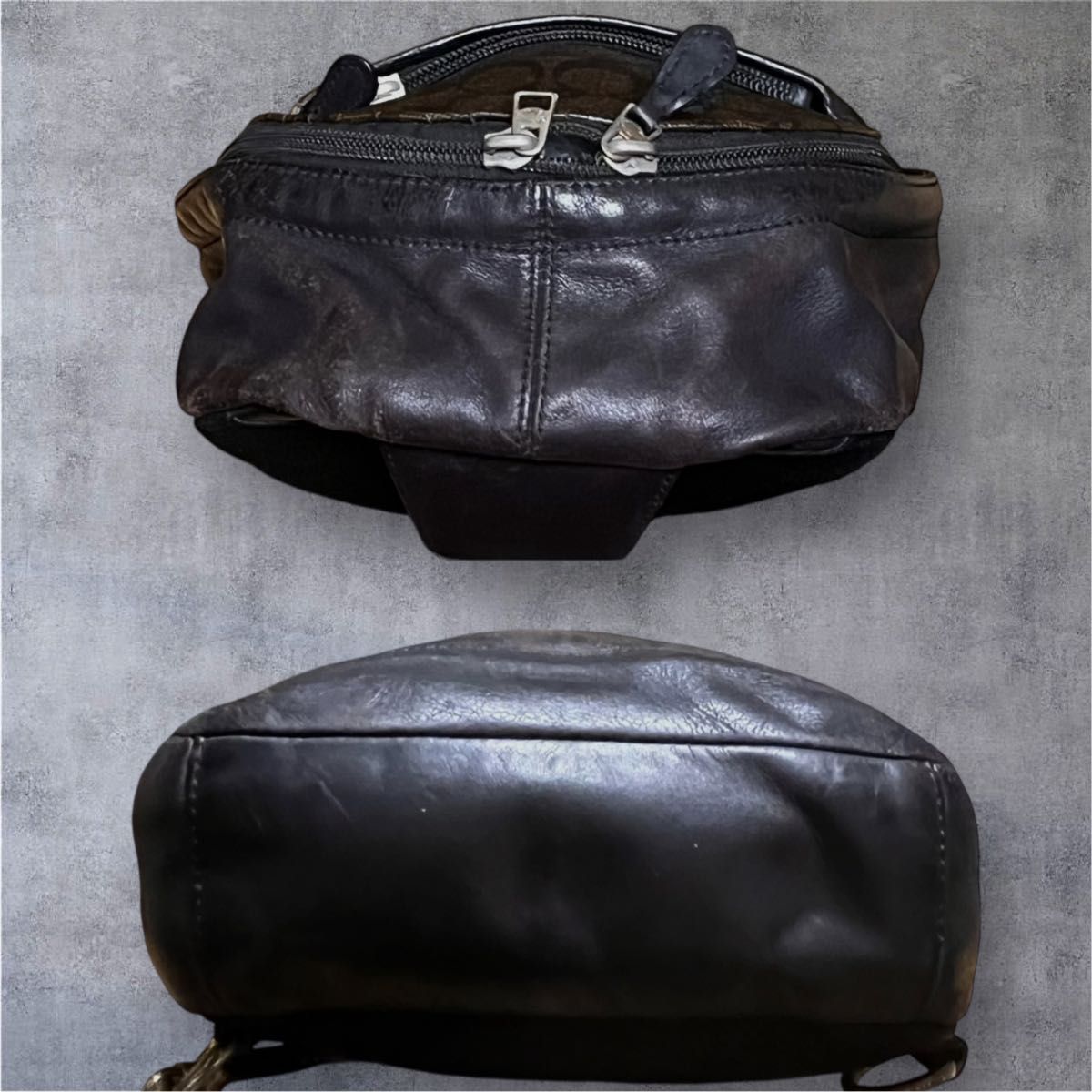 良品 COACH コーチ ボディバッグ ショルダーバッグ シグネチャー PVC