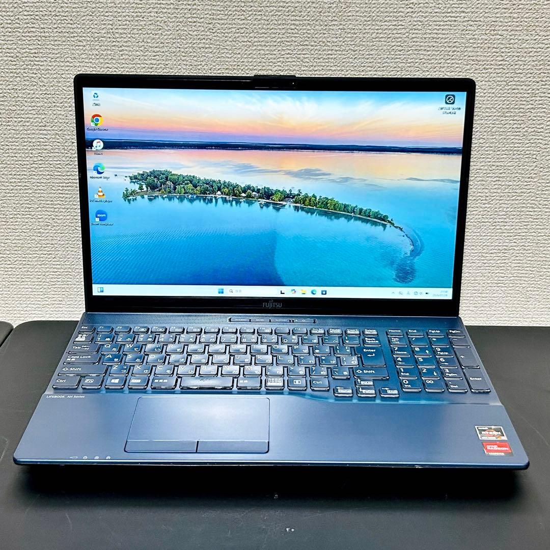 富士通 SSD起動+HDD搭載 CPU Ryzen3搭載 AH43/F3 ブルー Windows11