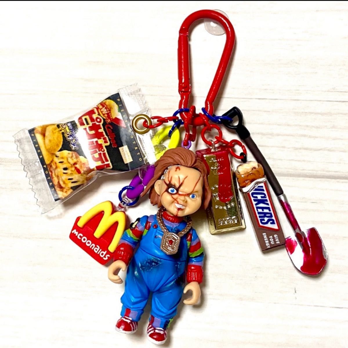 ハンドメイド じゃらじゃらキーホルダー チャッキー バッグチャーム