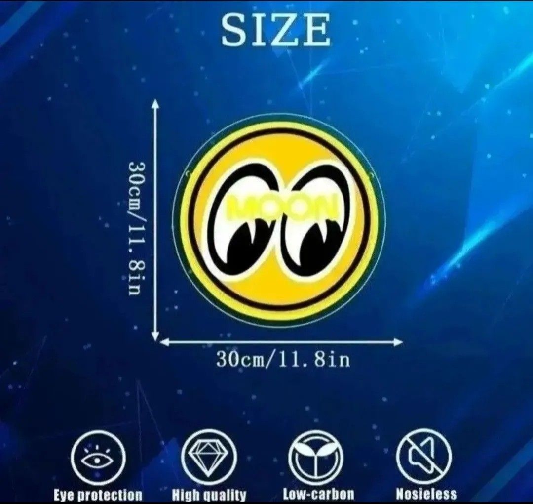 ムーンアイズ ネオンサイン LED ライト 壁掛け USB給電 インテリア