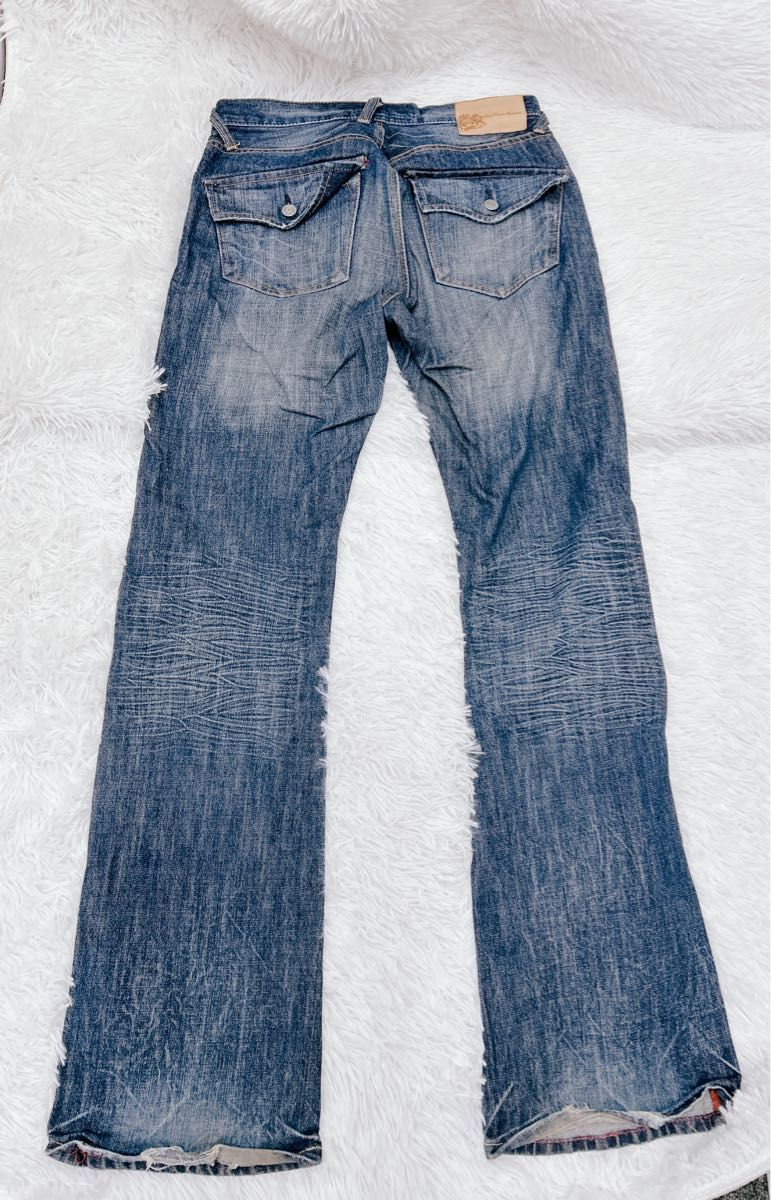 00s【archive】Y2K フレアデニム(29) 鬼フェード 鬼髭｜Yahoo!フリマ