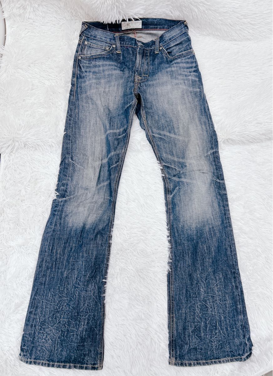 00s【archive】Y2K フレアデニム(29) 鬼フェード 鬼髭｜Yahoo!フリマ