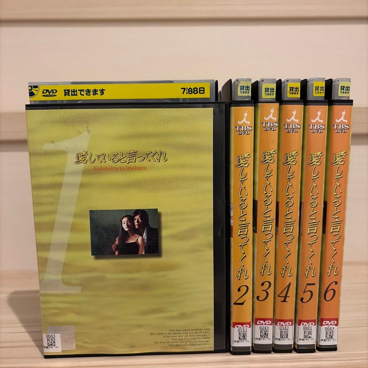 愛していると言ってくれ DVD 全巻セット レンタル落ち 豊川悦司 常盤