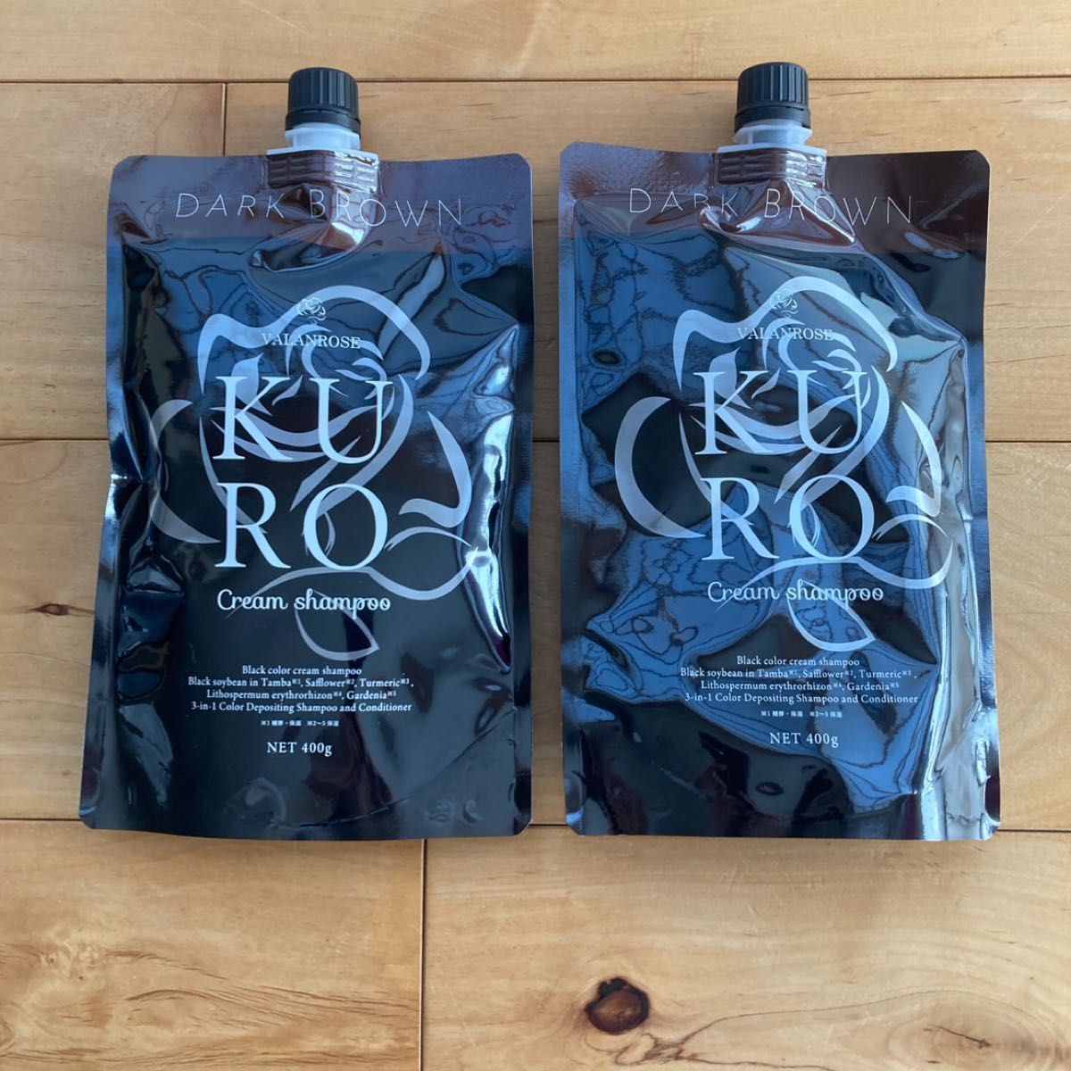 VALANROSE kuroクリームシャンプー ダークブラウン バランローズ 2個