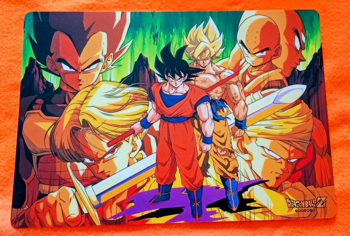 ドラゴンボールZ 下敷き 孫悟空 ベジータ トランクス クリリン 当時物