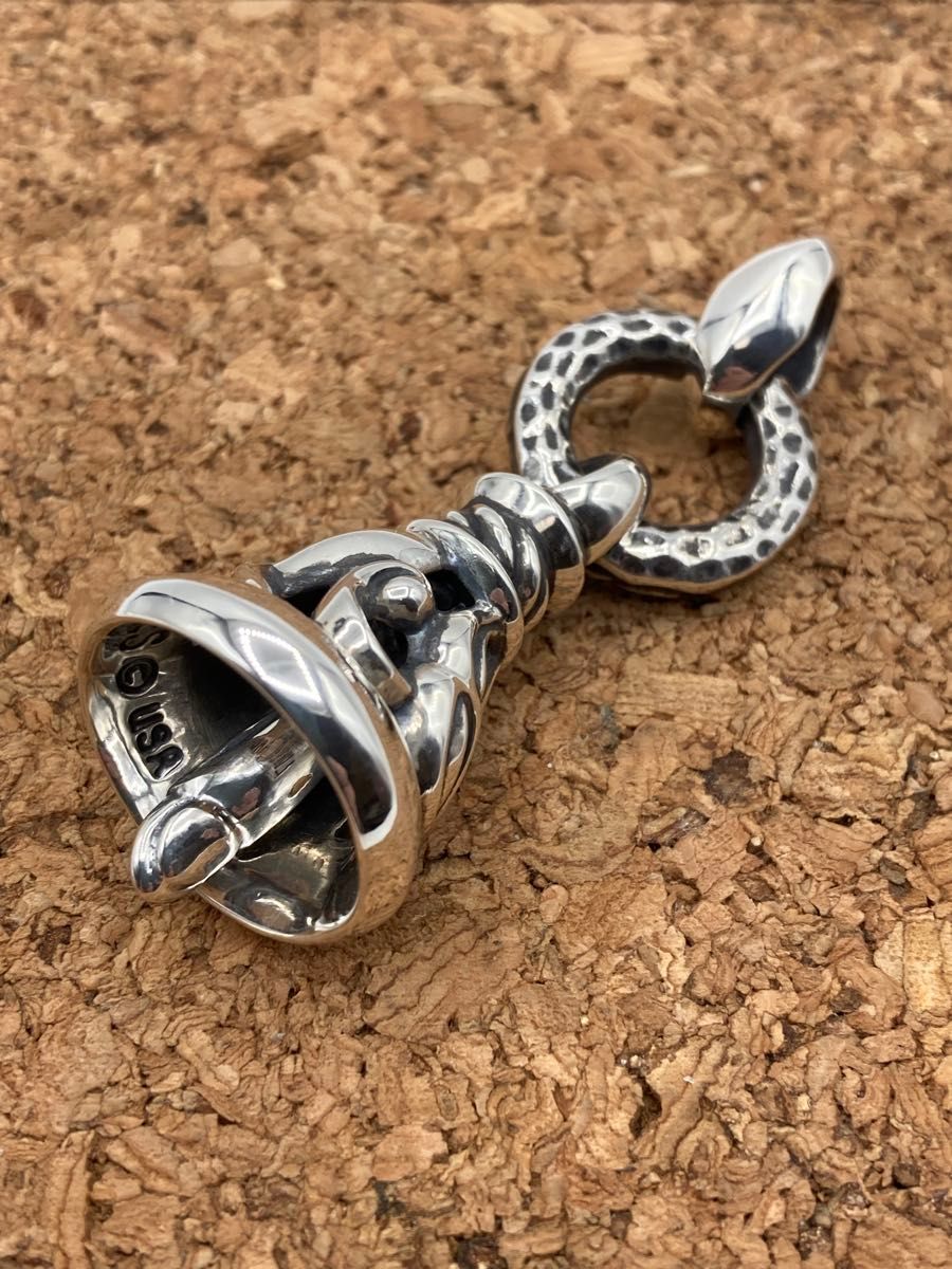 ロンワンズ クレーンベル ペンダント Lサイズwithシルクリンク LEONARD