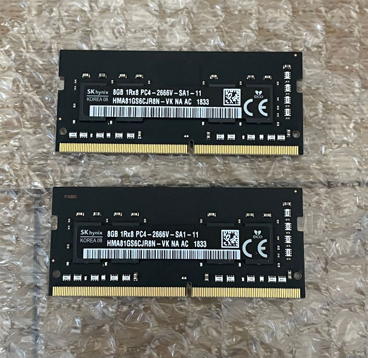 合計16GB】SK hynix PC4-2666V SODIMM 8GB×2枚｜Yahoo!フリマ（旧