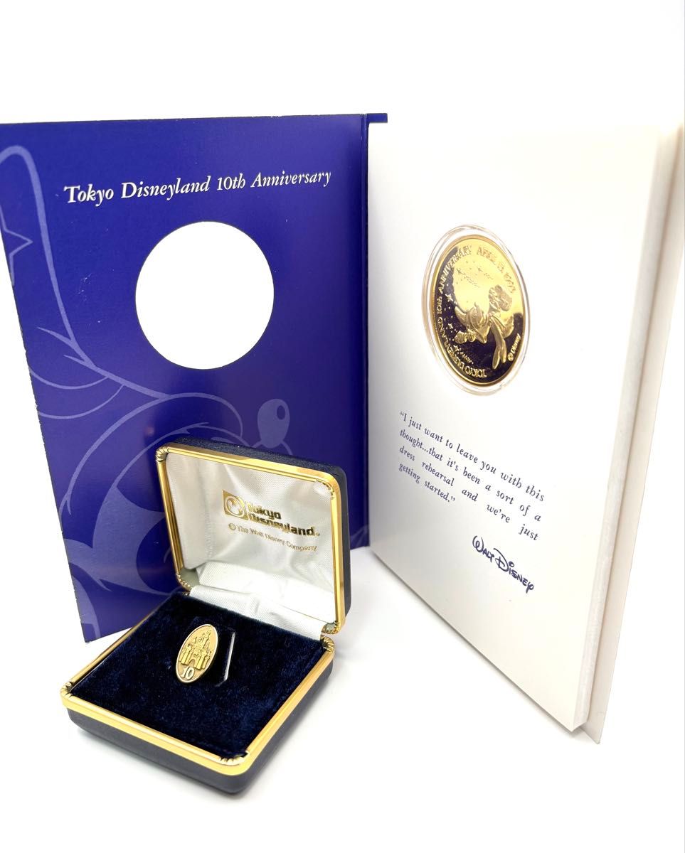 東京ディズニーランド TDL キャスト 勤続 10周年 ピンバッジ メダル